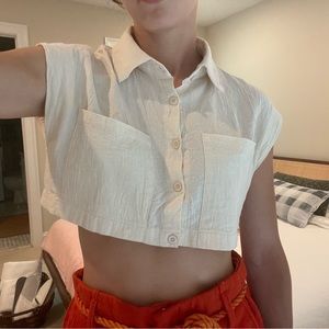 Modern cropped blouse
